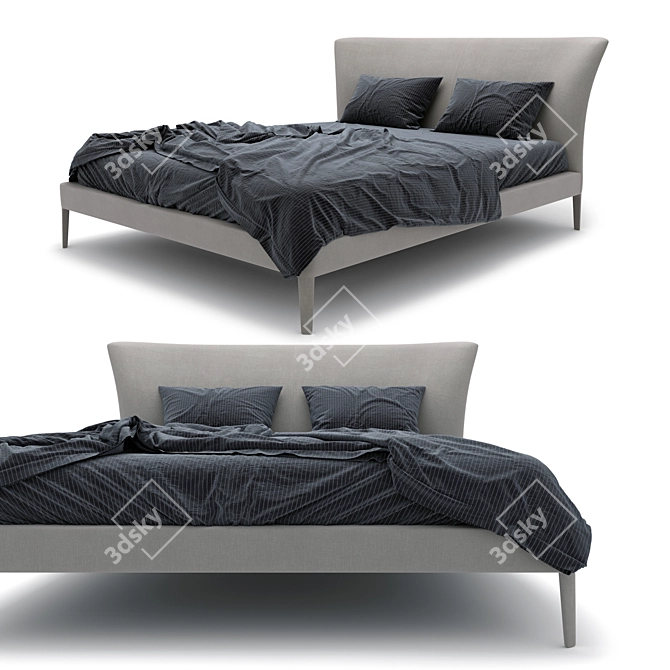 FEBO Bed: B&B Italia Luxury 3D model image 2