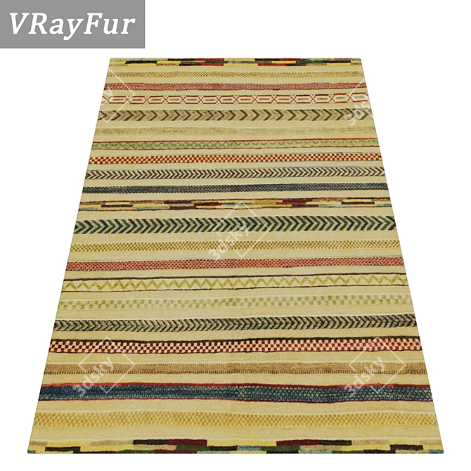 1944 Vintage Must-Have Carpets Set 3D model image 2