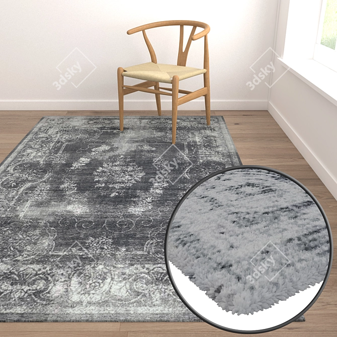 Luxurious Carpets Set: High-Quality Textures for Stunning Renders 3D model image 5