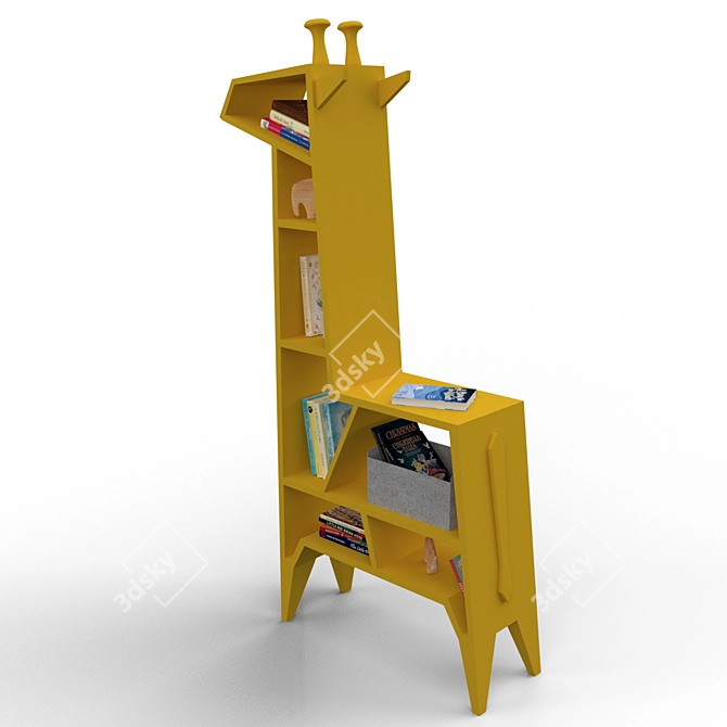 Giraffe Cabinet | Book and Toy Storage Solution 3D model image 3