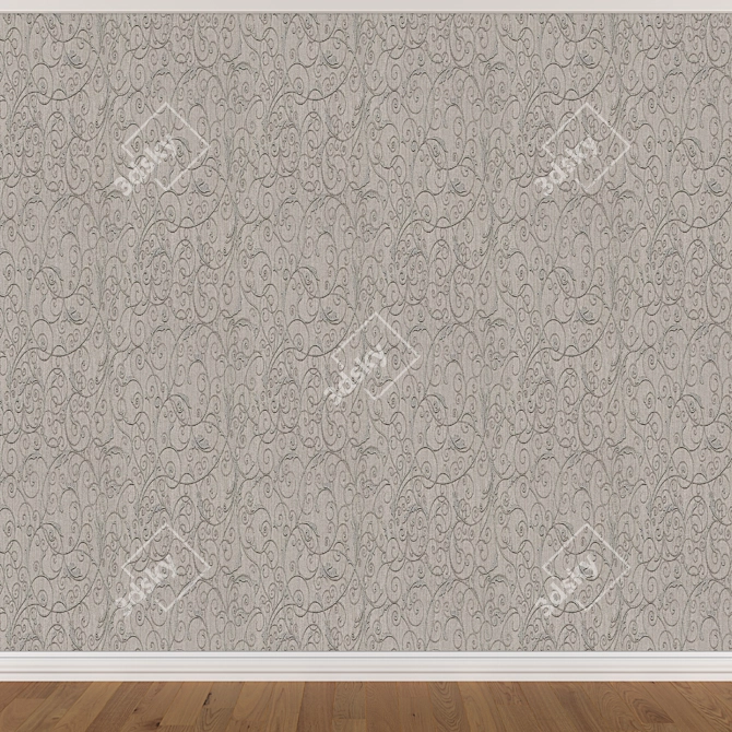 Seamless Wallpaper Set (3 Colors) 3D model image 4