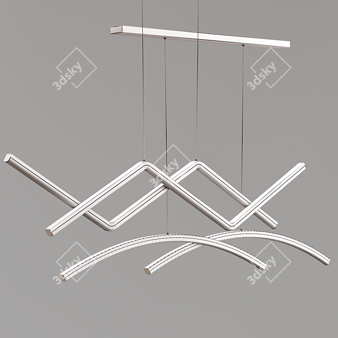 Scandinavian Chic Pendant Lights 3D model image 2