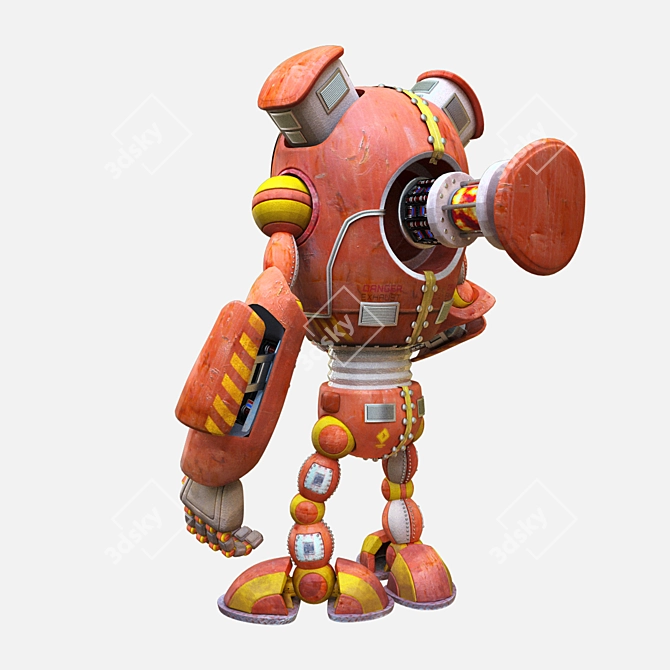 "Cheburek" - Interactive Rotating Robot 3D model image 2