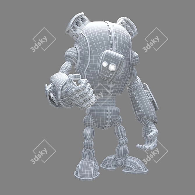 "Cheburek" - Interactive Rotating Robot 3D model image 5