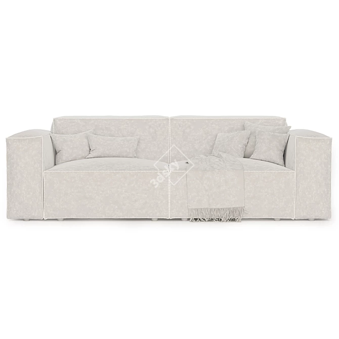 Stylish Comfort: 3D Designed Sofa 3D model image 3