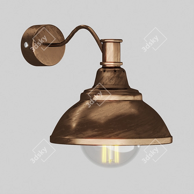 Sleek Loft Lamp: Modern Design 3D model image 1