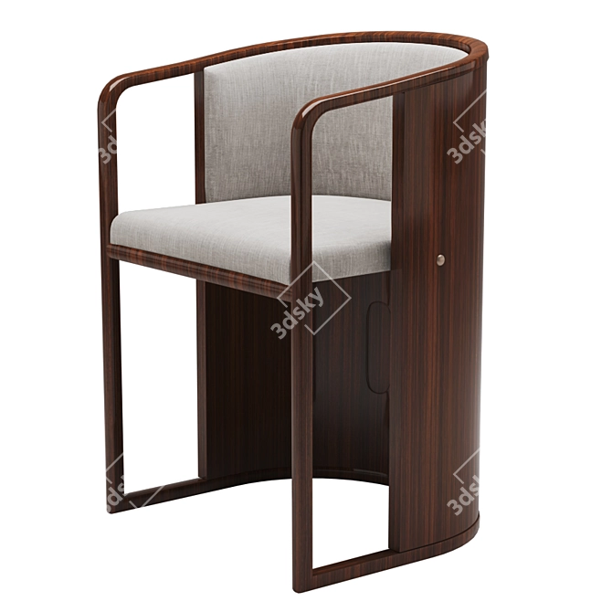 Elevate Your Dining Experience: Porus Ridge Chair 3D model image 1