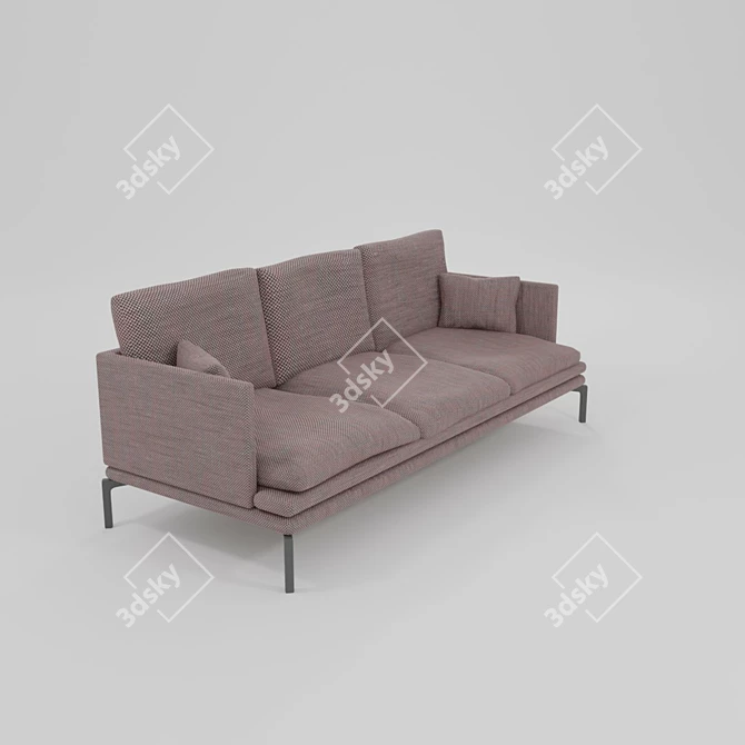 Cycles Render Blender Sofa 3D model image 8