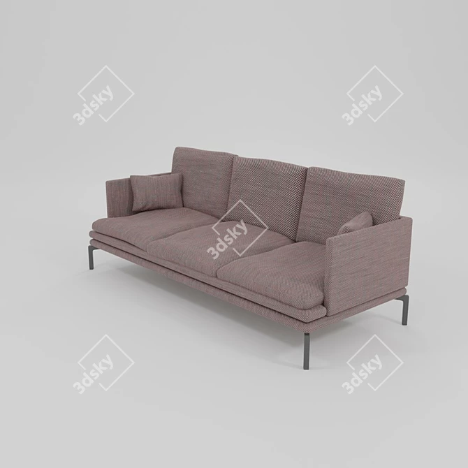 Cycles Render Blender Sofa 3D model image 11