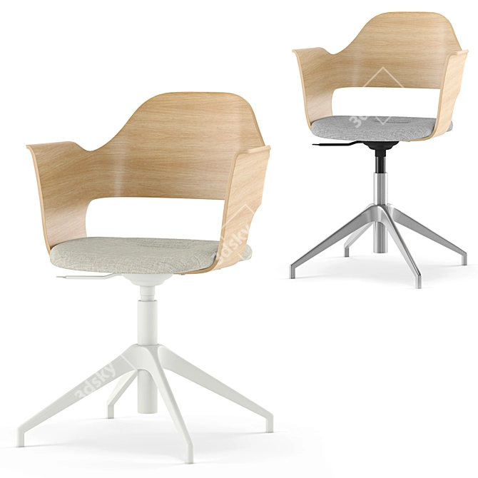 Ergonomic Fjällberget Chair - Ikea 3D model image 3