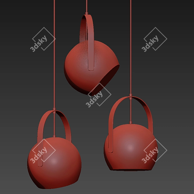 Minimalist Kitchen Pendant Lighting 3D model image 2