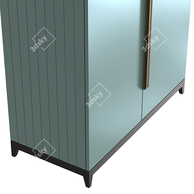 Modern Metropolitan Wardrobe - 100 cm 3D model image 5