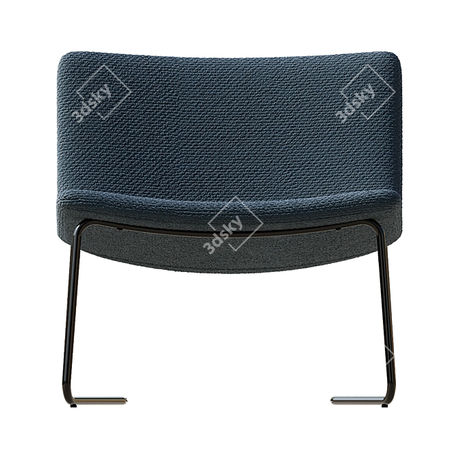 Customizable Lucierne Accent Chair 3D model image 3