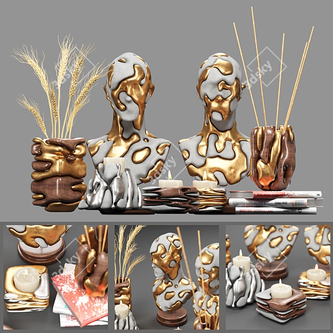 Versatile Decor Set: 30 Parts 3D model image 1