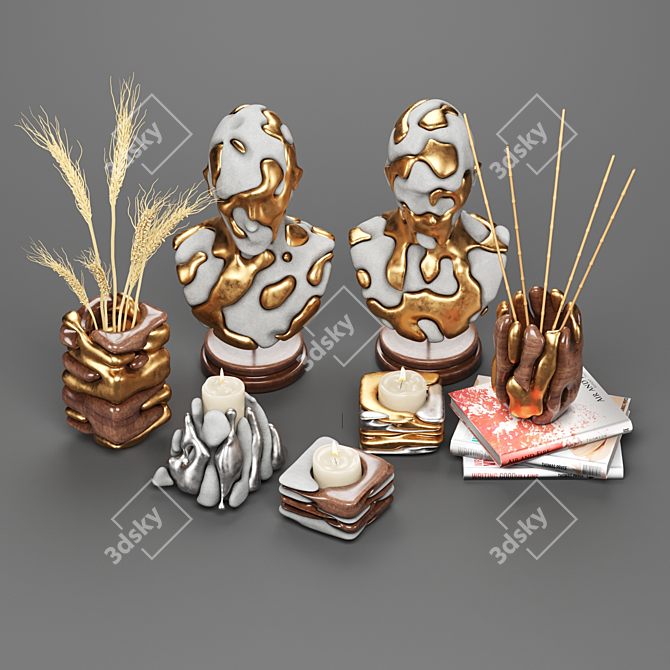 Versatile Decor Set: 30 Parts 3D model image 2