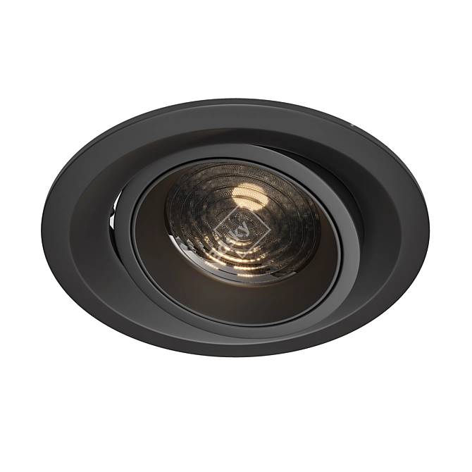 Elegant Recessed Elem Light 3D model image 1