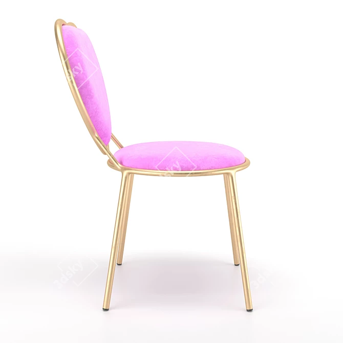 Elegant Love Seat - PBR Gloss Finish 3D model image 3