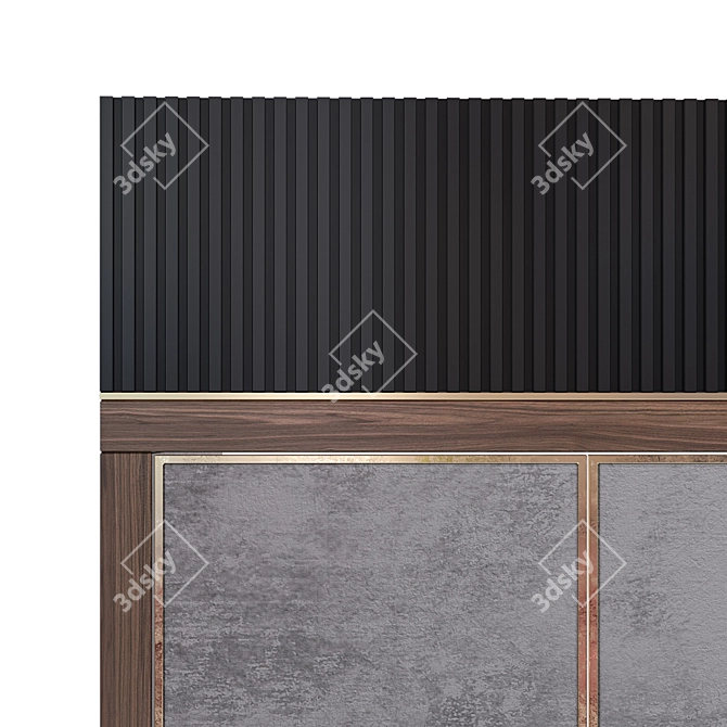 Elegant Lux Cabinet: Perfect Storage Solution 3D model image 3