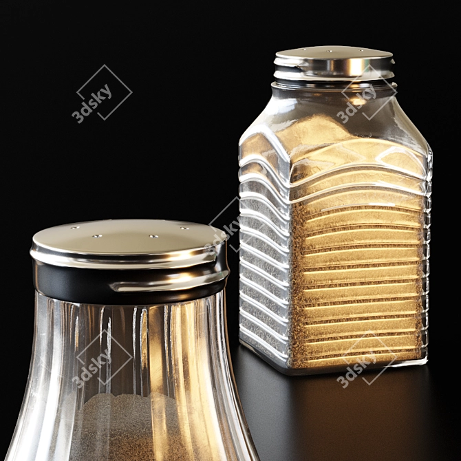 Elegant Salt Shaker Set 3D model image 3