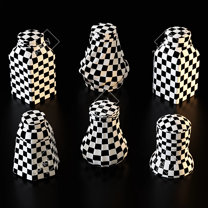 Elegant Salt Shaker Set 3D model image 4