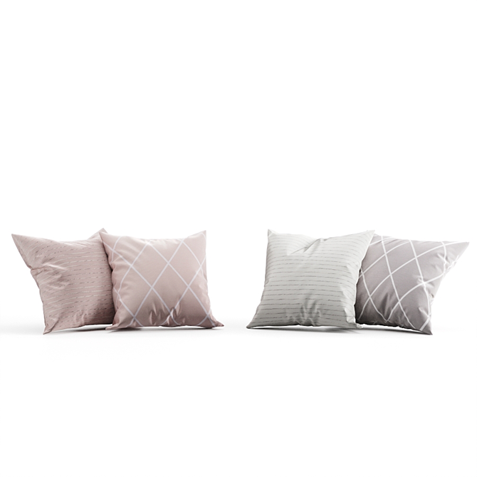 H&M Pastel Pillow Collection 3D model image 1