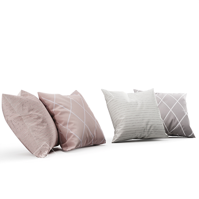 H&M Pastel Pillow Collection 3D model image 2