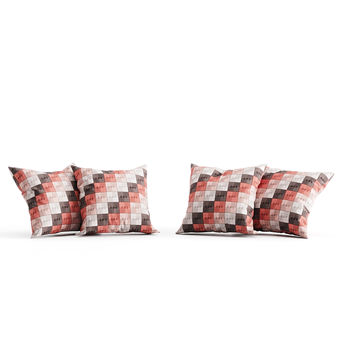 H&M Pastel Pillow Collection 3D model image 4