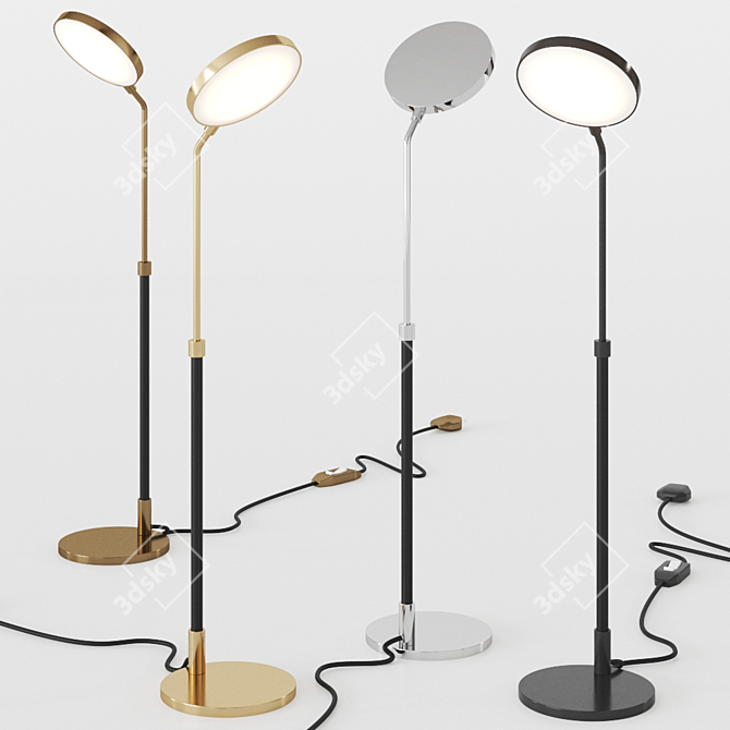 Spoon Table Lamp: Sleek Italian Design 3D model image 1