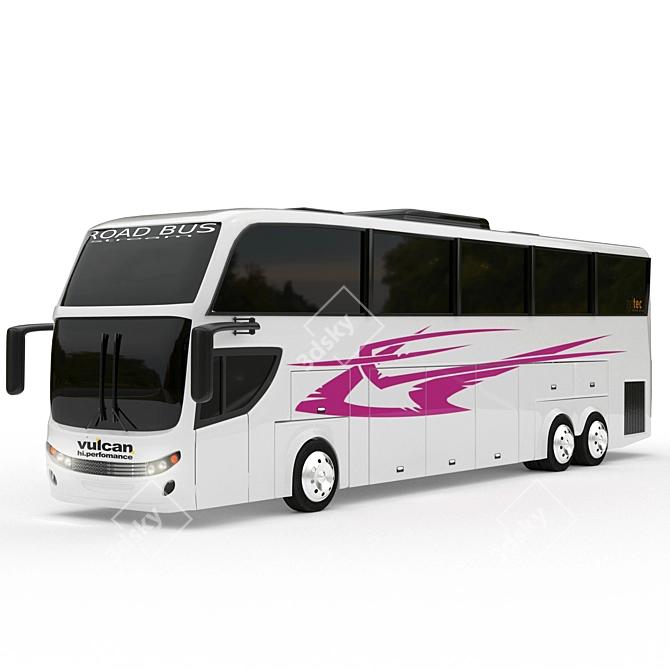 Poly Bus: Unwrapped, 3D Model 3D model image 3