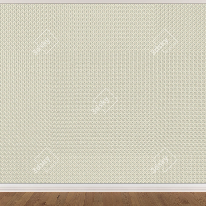 Seamless Wallpaper Set - 3 Colors 3D model image 1