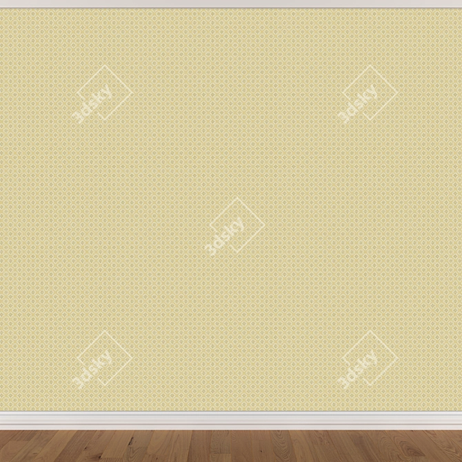 Seamless Wallpaper Set - 3 Colors 3D model image 2