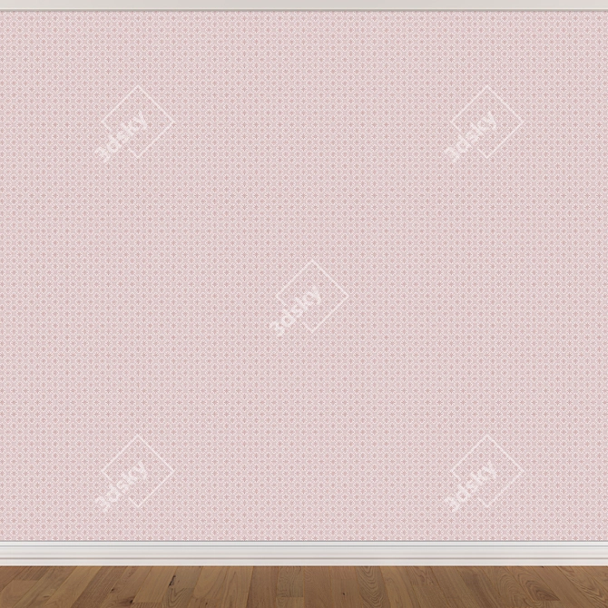 Seamless Wallpaper Set - 3 Colors 3D model image 3