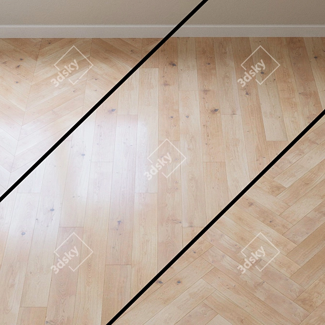 Gentle Oak Parquet: Barlinek Senses 3D model image 1