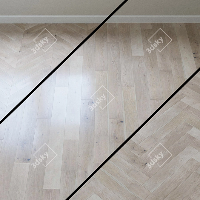 Joyful Oak Parquet: Barlinek Senses 3D model image 1