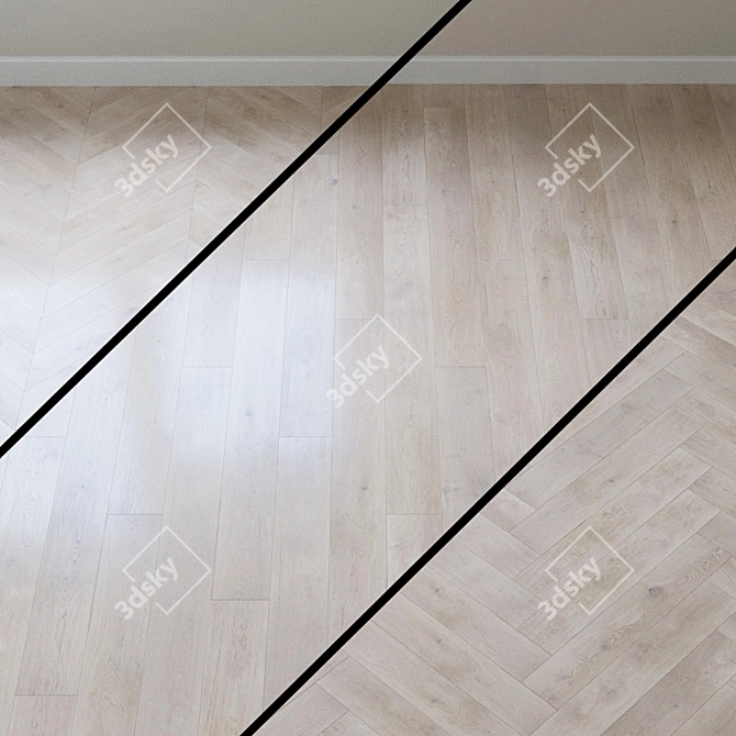 Tender Oak Parquet Board 3D model image 1