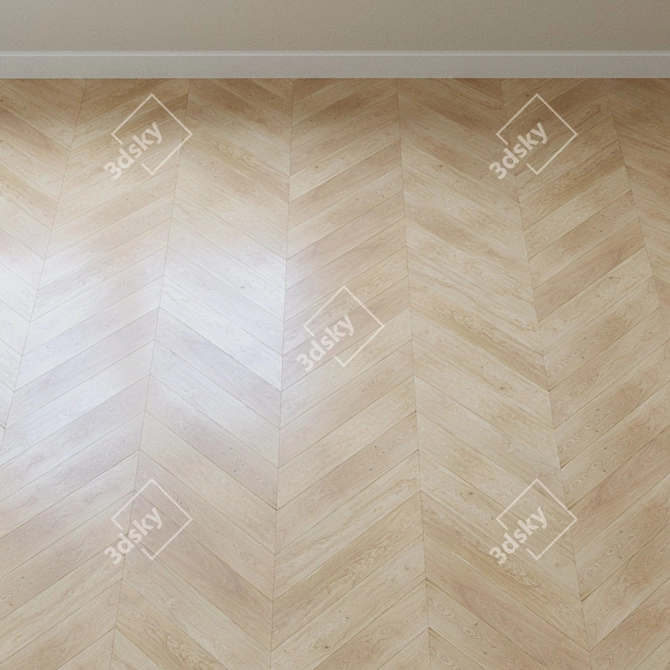 Oak Harmony Parquet Board 3D model image 3