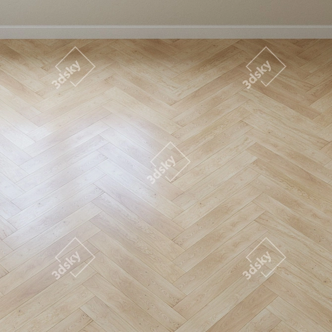 Oak Harmony Parquet Board 3D model image 4