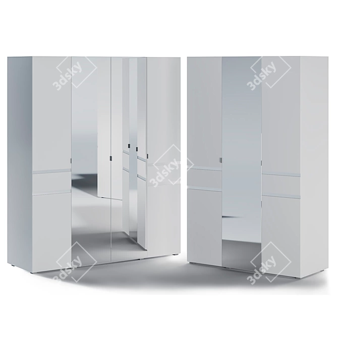 Snow White Wardrobes | 2, 3, 4-Door Options 3D model image 2