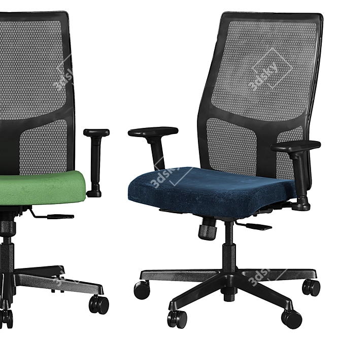 ErgoFlex Modern Office Chair 3D model image 3