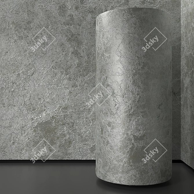 Luxury Plaster Finish: 3D Texture 3D model image 2