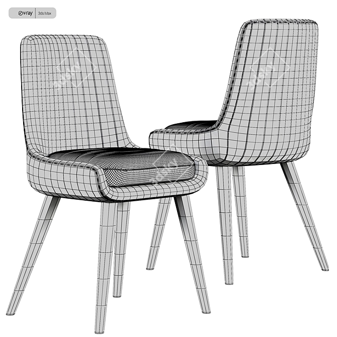 Modern Rocking Chair: Eden Rock 3D model image 4