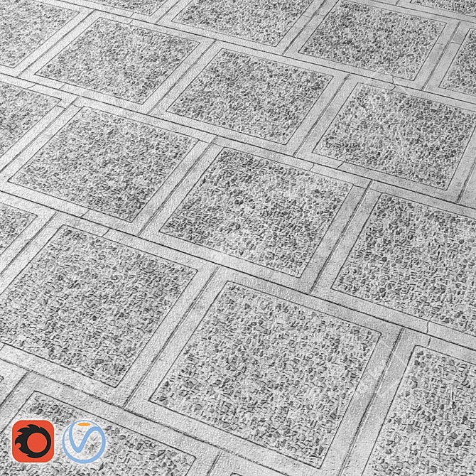 Seamless Paving Textures 3D model image 3