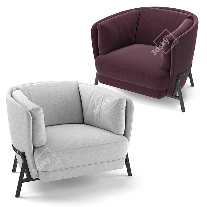 Comfort Cradle Armchair 3D model image 2