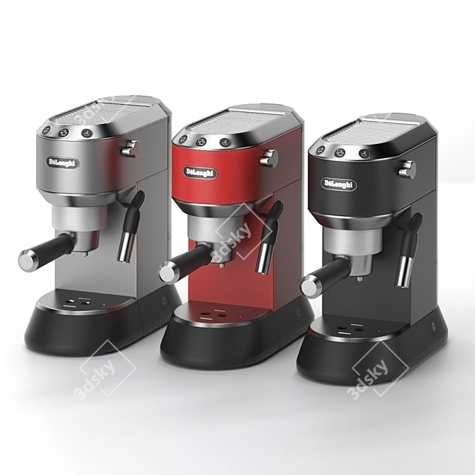  Barista Bliss: Stainless Espresso Machine 3D model image 2