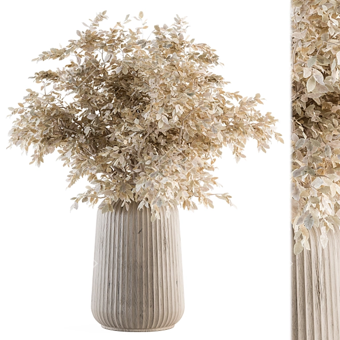 Eternal Blooms: Dried Plant Bouquet 3D model image 1