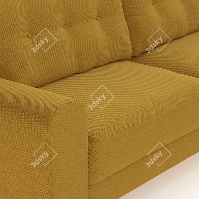 Luxury Velvet Discovery Sofa 3D model image 2