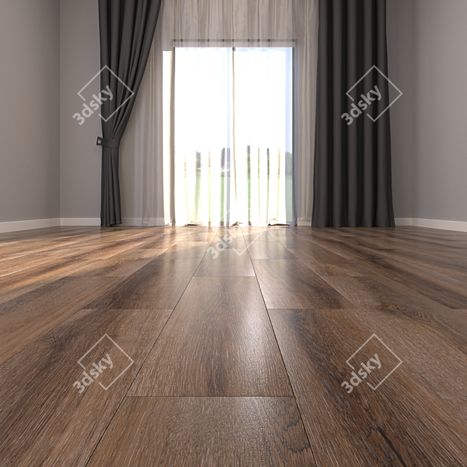 Yurtbay Sagano Mocha Parquet Floor 3D model image 2