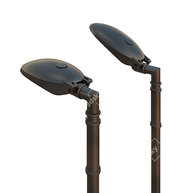 Alpina m Street Lamp - Elegant Outdoor Lighting 3D model image 4