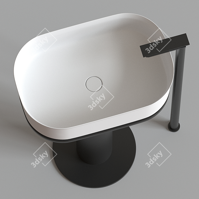 Agape Immersion Washbasin Set 3D model image 4