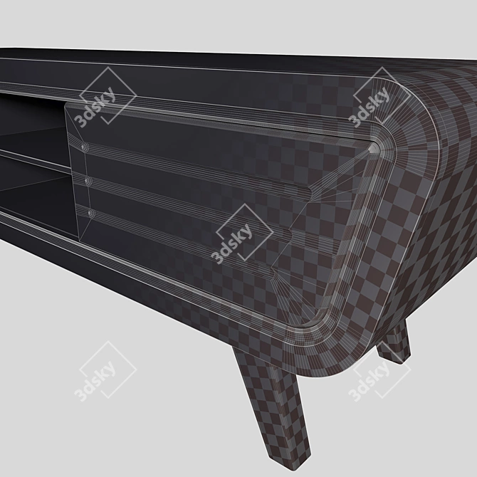 4k TV Stand | Modern Design | Multiple Materials 3D model image 3